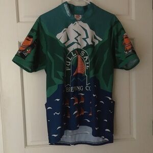 Mens Cycling Shirt XL Full Sail Logo Graphics Short Sleeve USA | Pace Sportswear